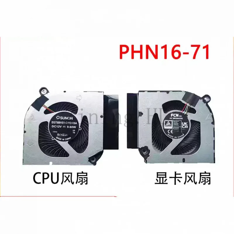 Replacement Laptop Cooling Blower for Acer Predator Helios Neo 16 2023 PHN16-71 PHN16-72 PHN18 N22Q22 N23C12 Notebook  fan