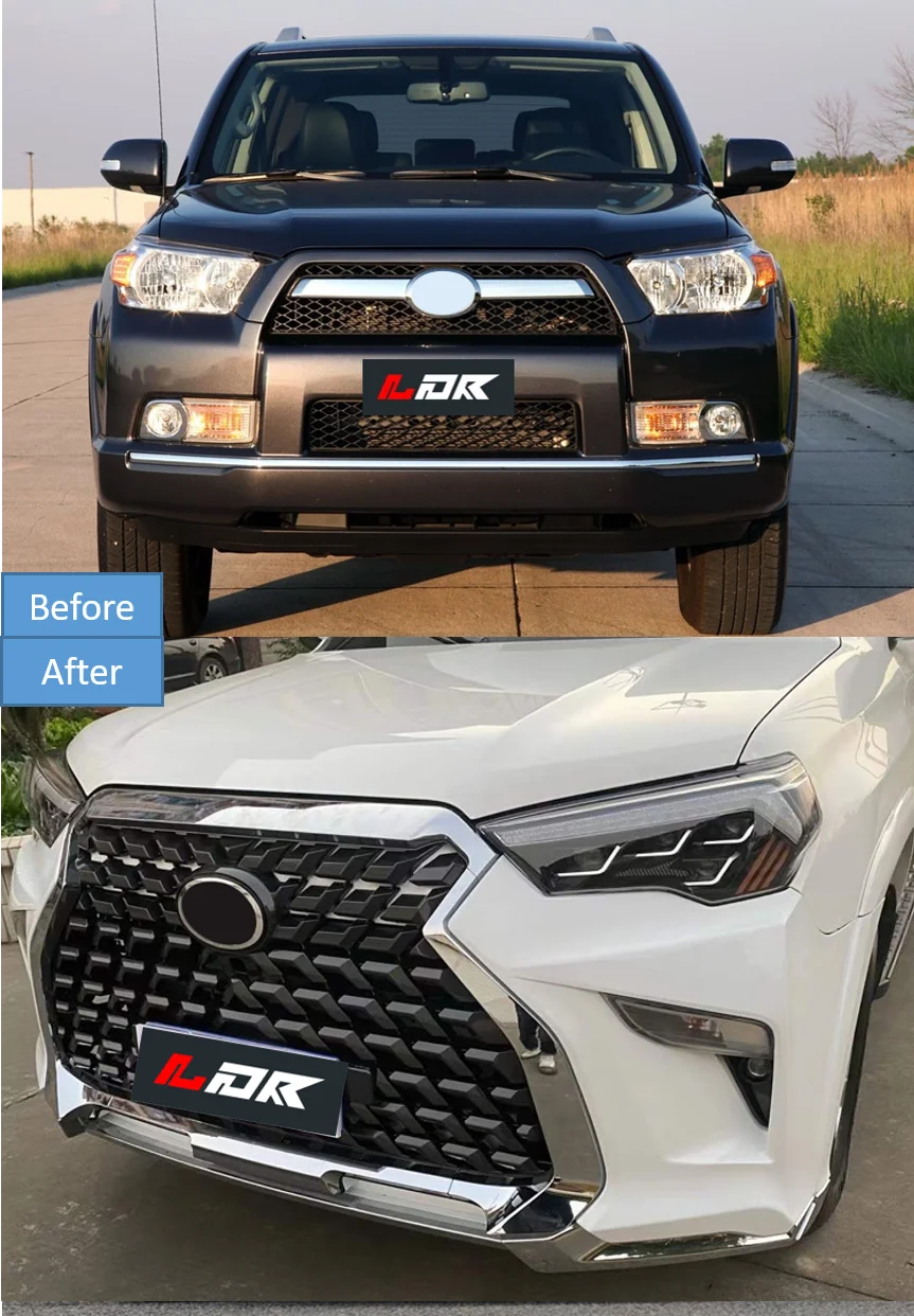 Accessories of Landor Body Kit for TO YO TA 4RUNNER 2010-2020 with Front Bumper Assembly Headlight