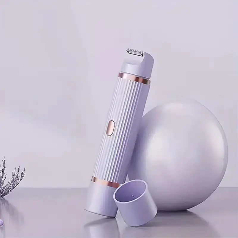 Two in one women's electric shaver - suitable for eyebrows, face, legs, and armpits, portable wet and dry hair remover