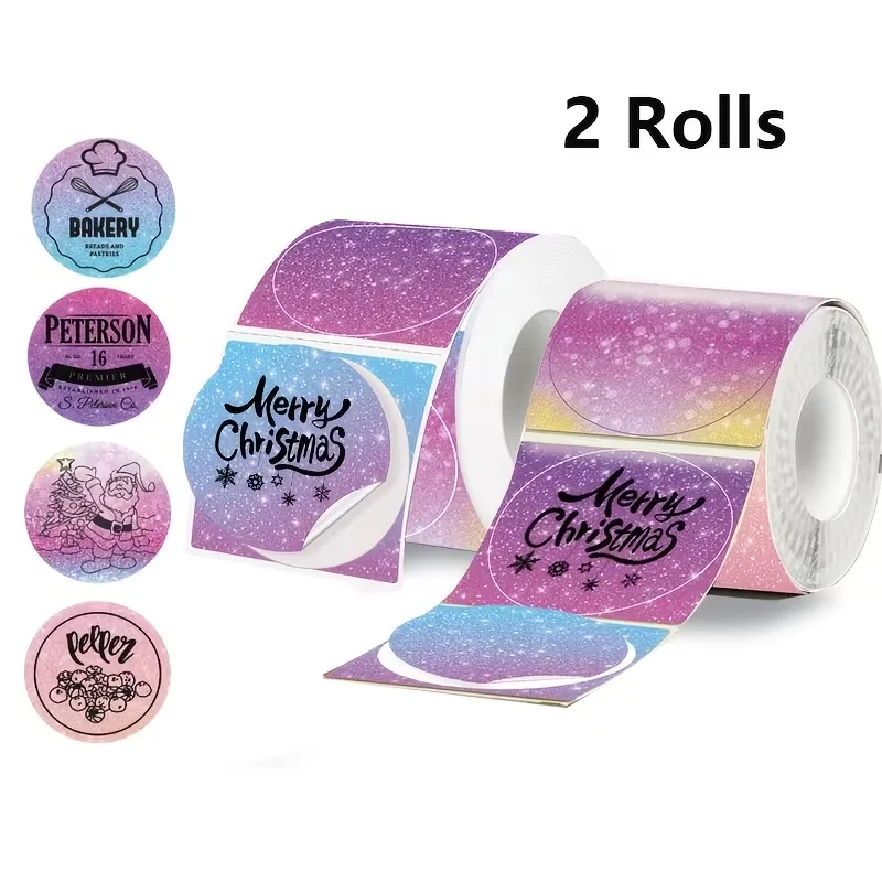 2ROlls Phomemo Label 50x50mm Suitable for M110 M220 M221 M120 DIY Logo Barcode Label Suitable for E210 P50 DETONG P1