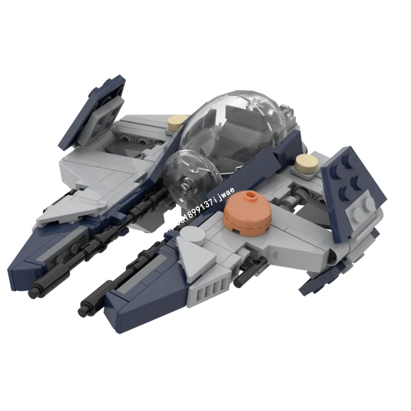 New Famous Star Battle Movie Moc Minifigure Scale Interceptor Model Building Blocks Diy Creative Ideas Kids Toys Birthday Gift