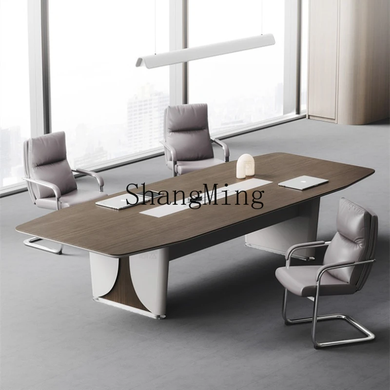 DSA simple modern large office strip negotiation paint meeting paint conference room table and chair combination