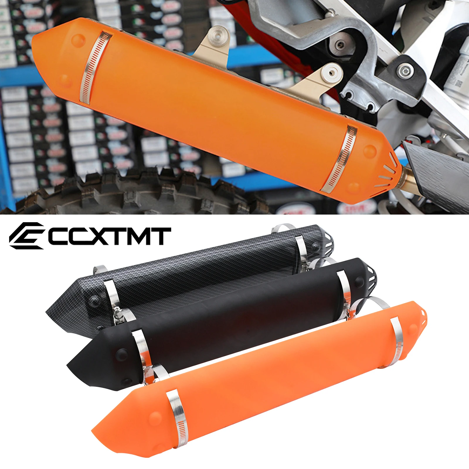 

Motorcycle Muffler Exhaust Pipe Shield Protector Guard For KTM XC250 XC300 EXC250 EXC300 For Husqvarna TE250 TE300 2020-2023