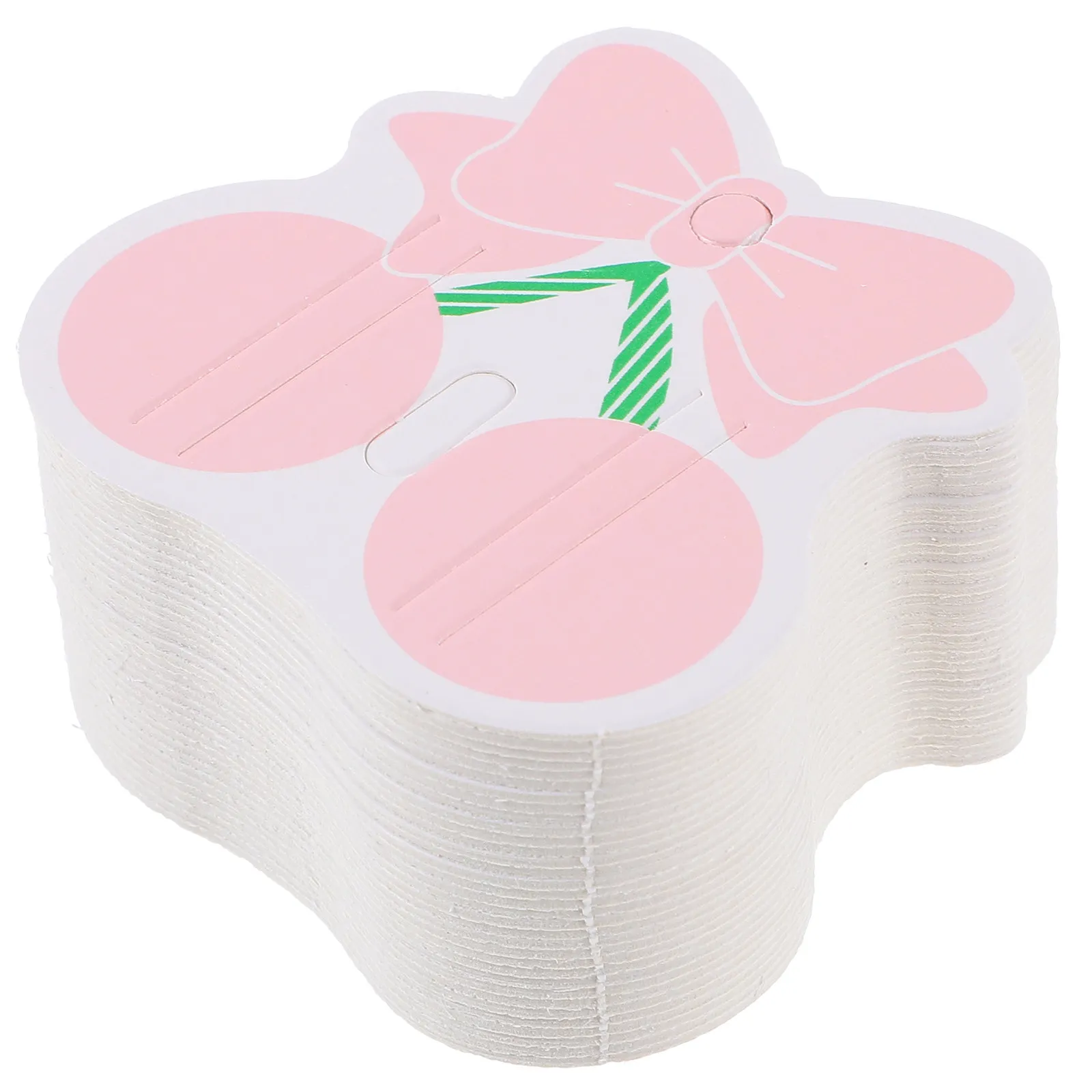 

200Pcs Hair Clip Display Cards Paperboard Jewelry Display Cards for Earrings Necklaces Hairpins Barrettes Bows Clips Craft