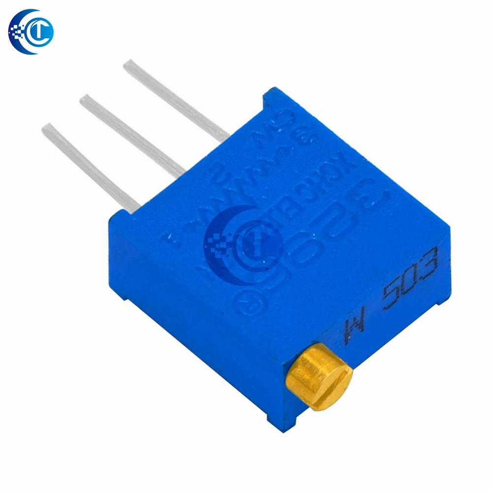 100PCS 3296W 3296 50 100 200 500 ohm 1K 2K 5K 10K 20K 50K 100K 200K 500K 1M ohm 103 100R 200R 500R Trimpot Trimmer Potentiometer