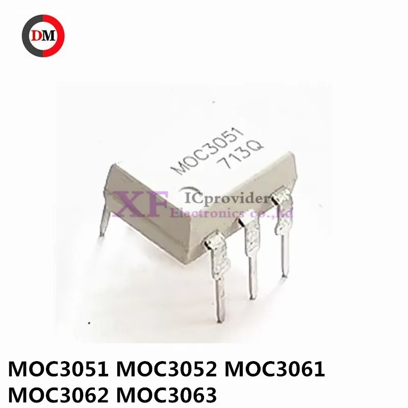 10pcs/lot MOC3051 MOC3052 MOC3061 MOC3062 MOC3063 MOC -6