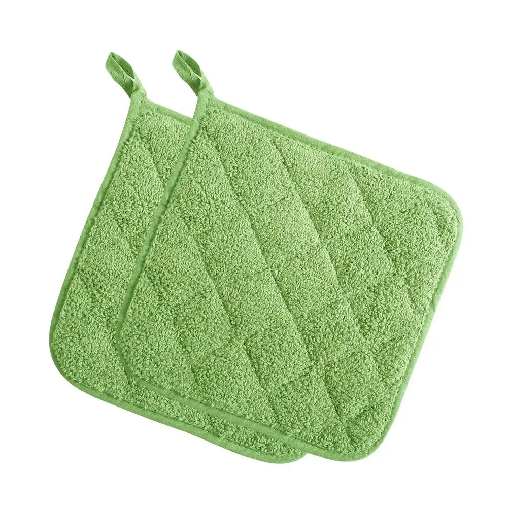 قفازات فرن طبخ قطنية ، حصيرة خبز ، قاعدة أكواب ميكروويف ، نعناع ثنائي ، إكسسوارات مطبخ ، حامل تيري ، قفازات ، H0e9