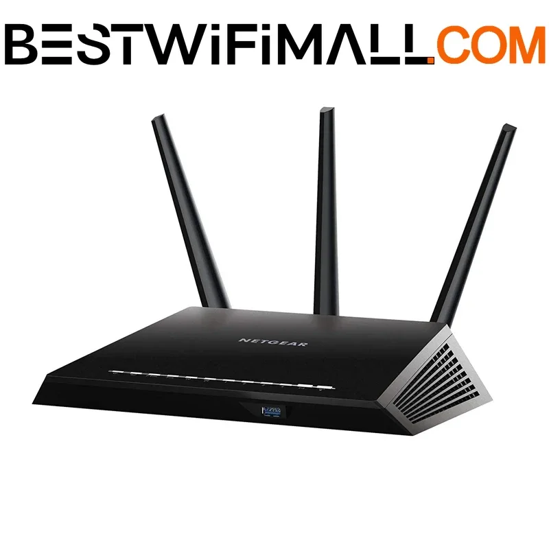 

Wi-Fi роутер NETGEAR R7000 Nighthawk Smart AC1900, скорость беспроводной связи 1900 Мбит/с, 4 порта 1G Ethernet