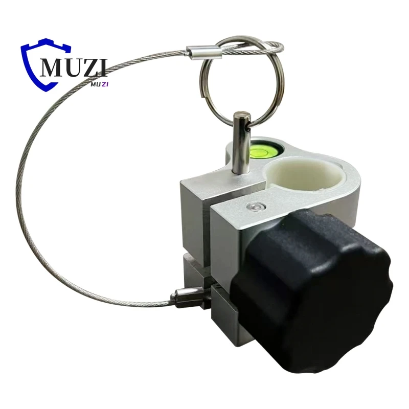 Frasco de burbuja de nivel, mecanismo de bloqueo de asiento de Metal, características integradas con pasador de bloqueo giratorio, varilla de poste telescópica de fibra de carbono de 25mm