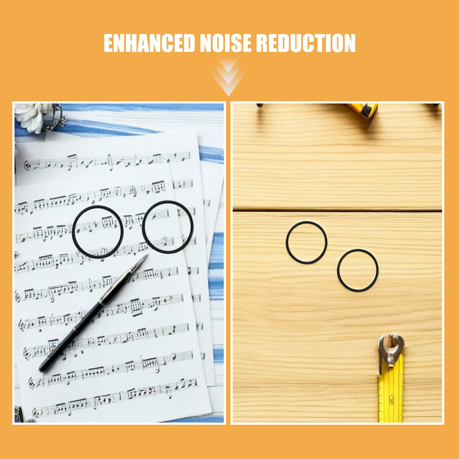 12Pcs Condenser Mic Elastic Bands Shock Mount Microphone Holder Fixing Bands Anti-Shock Rubber Spacers for Desk Recording