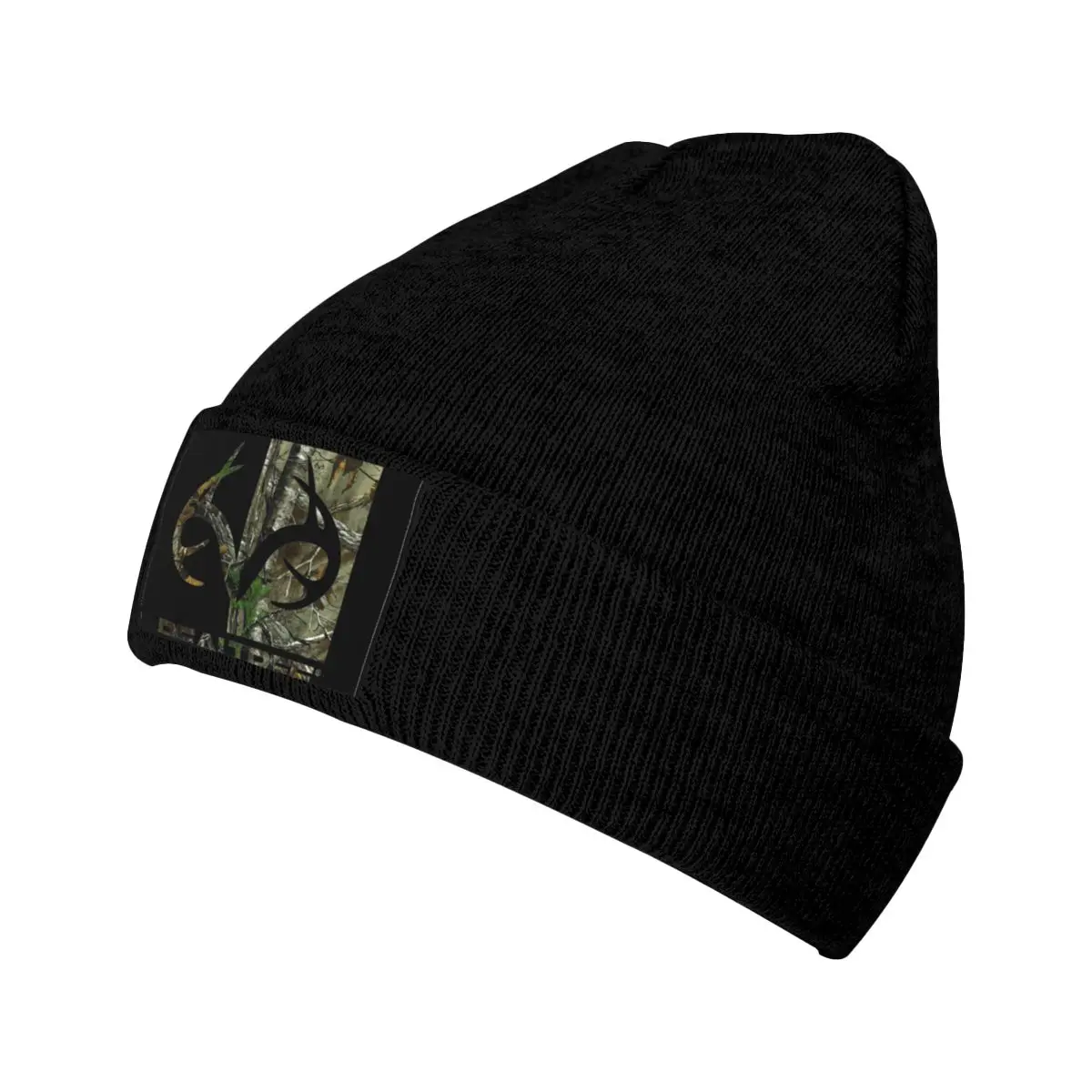 Realtree American Deer Buck Logo Hunting Camo Knitted Beanie Hat Beanies Cap Winter Fashion Adjustable