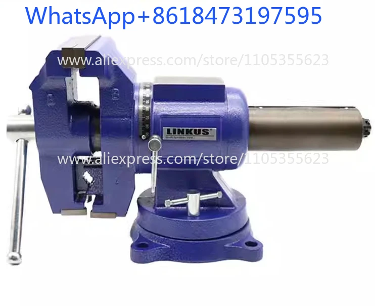 Imported heavy-duty multi-functional 10,000 vice work vice flexible head all-steel double jaw direction