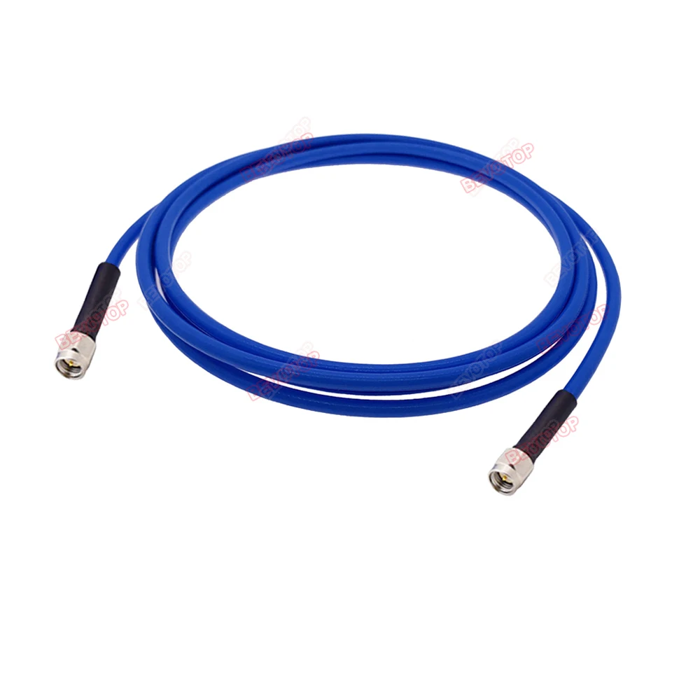1PCS 18GHZ SMA SS402 Cable SMA Male / Female High Quality High Frequency Low Loss SS-402 Test Cable RF Coaxial Pigtail Jumper