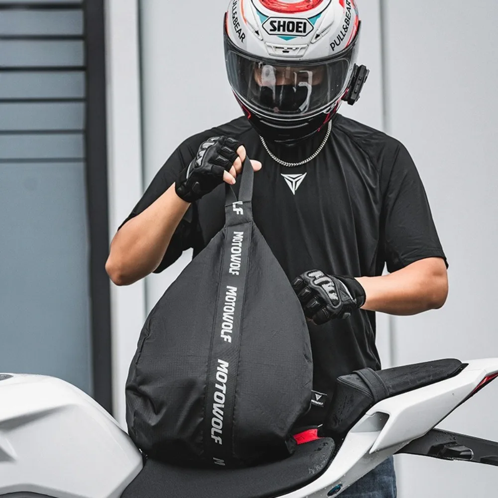 

Водостойкий многофункциональный мотоциклетный рюкзак, вместительная сумка на одно плечо для хранения шлема, баскетбола и туризма в гонщике