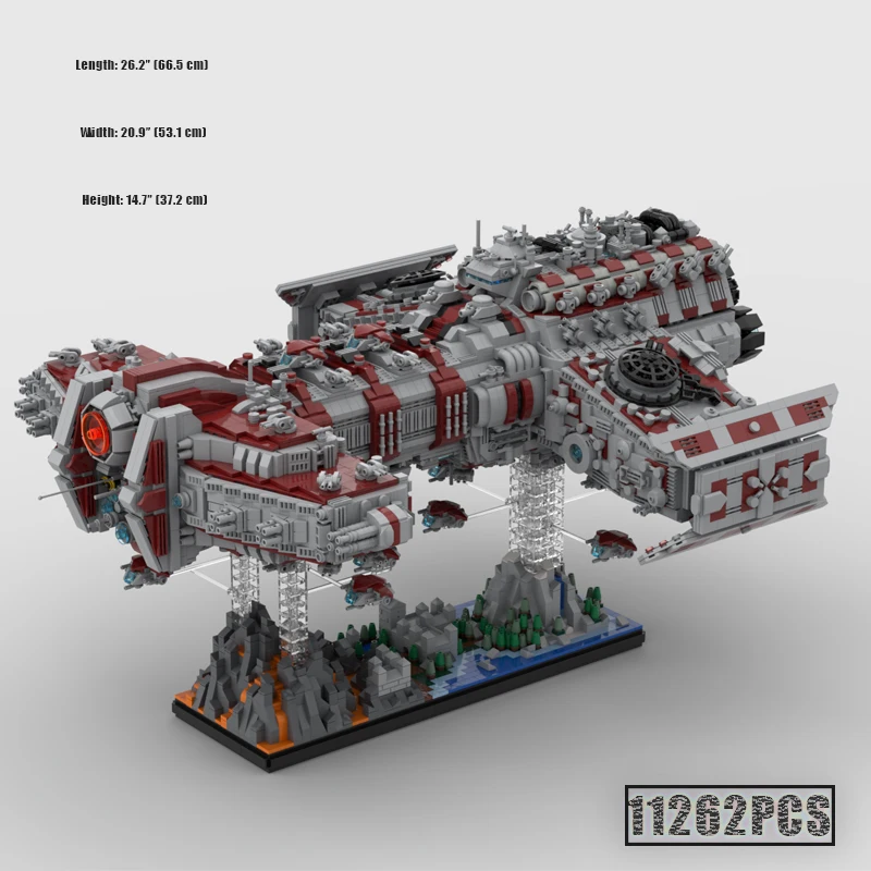 

NEW 11262PCS UCS Star Battlecruiser Model Building Kit Block Self-locking Bricks Building Block Toys Birthday Christmas Gift