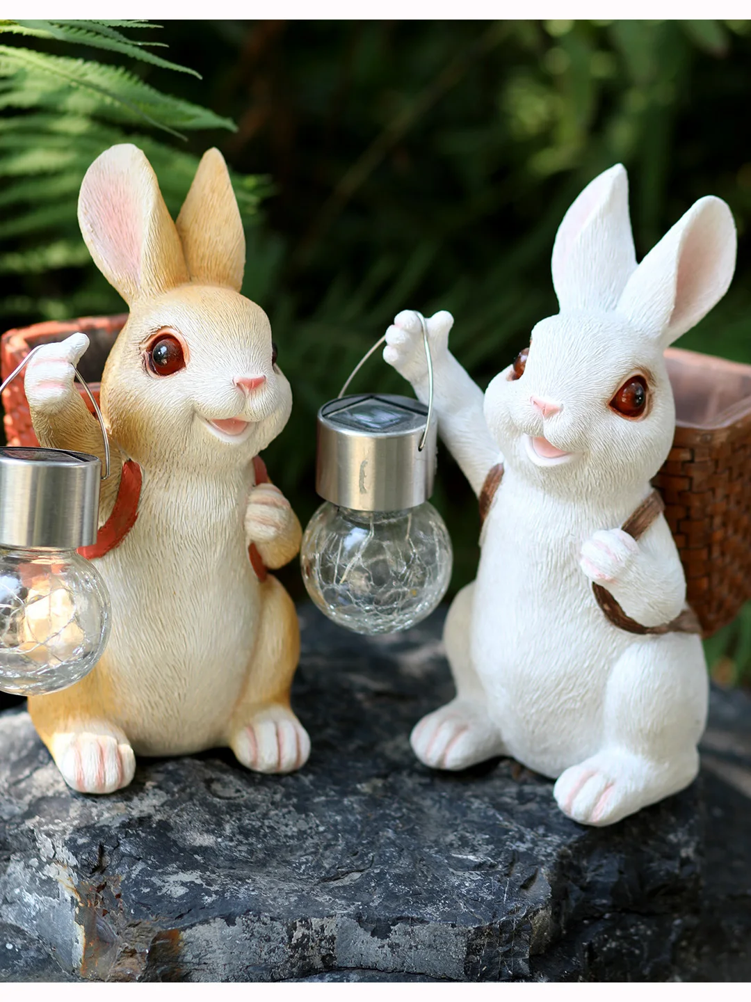 cartoon-rabbit-lantern-flower-pot-outdoor-yard-decorative-resin-craft-villa-garden-solar-powered-decorative-accessories