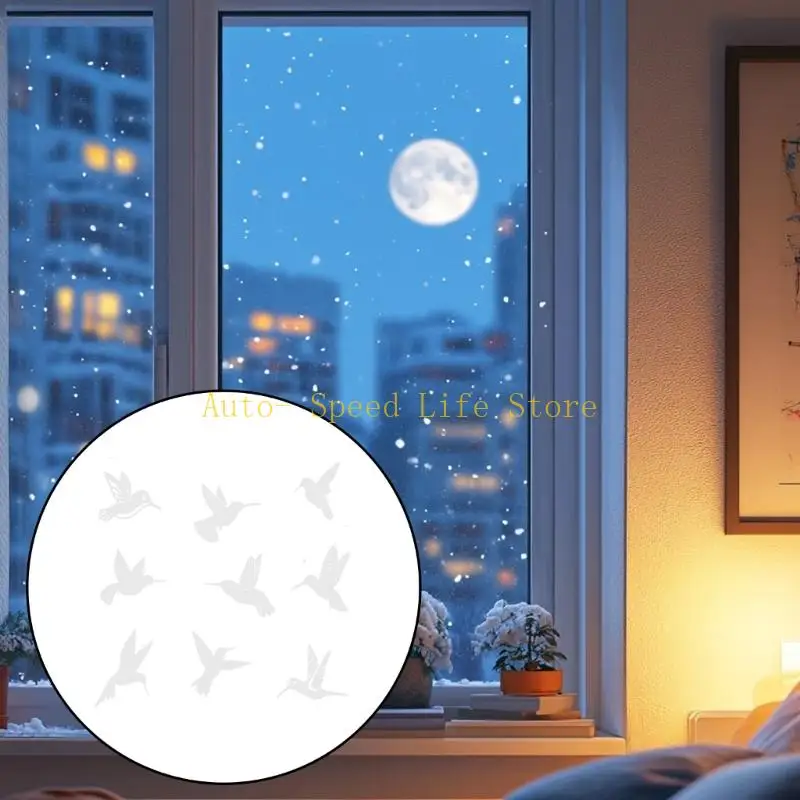 02DA 9Pcs/set Good Quality PET Sticker To Protect Birds From Glass Impact Accidents