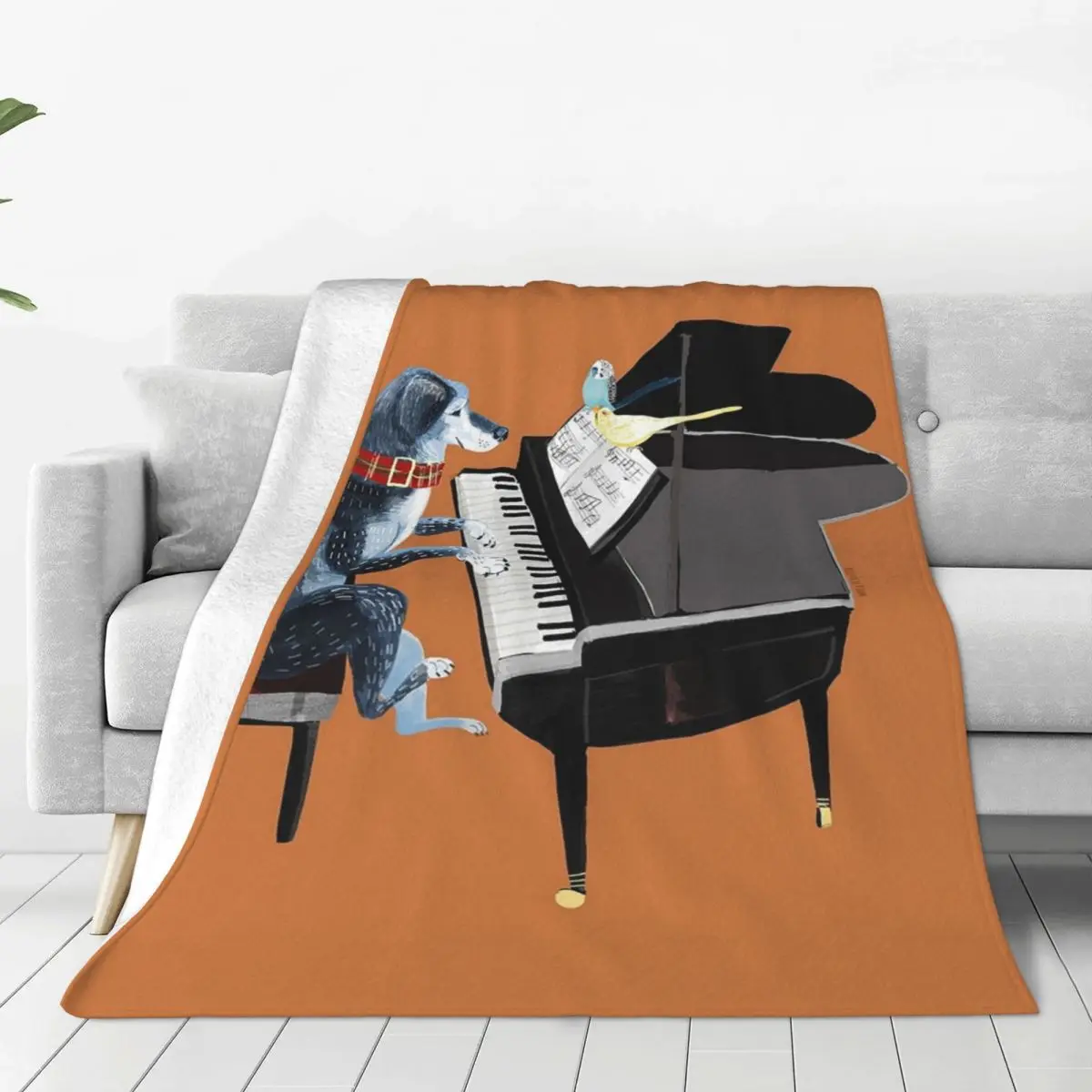 Piano Lesson With Ang Blankets Fleece Multi-function Sofa Throw Blankets For Home Bedroom Office Throws Bedspread Quilt