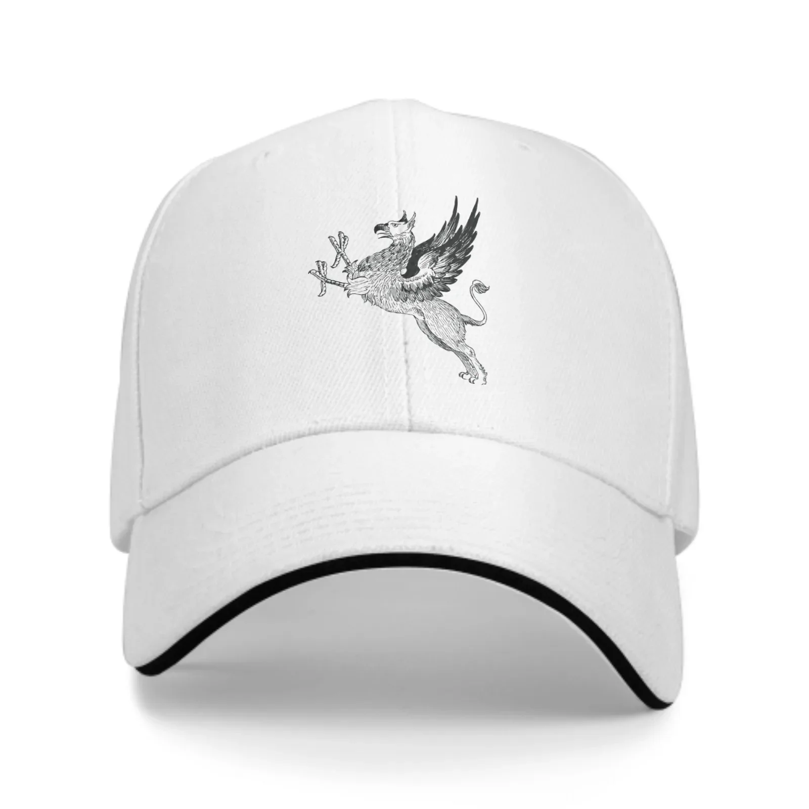 Griffin Adjustable Women Men Back Closure Caps Washed Sandwich Caps Sports Outdoor Baseball Hat