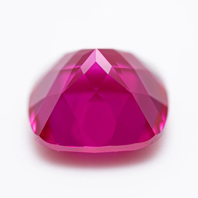 Lab Grown Ruby Square Cushion Shape Rubeliite Colour VVS1 Selectable AGL Certificate Charms Beads Diy Jewelry Making Materials