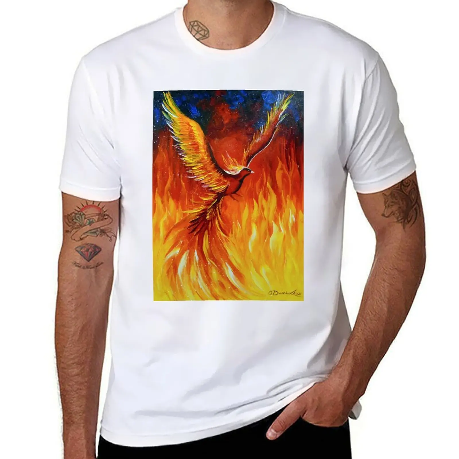 

Phoenix bird T-Shirt t shirts designer black cotton t-shirt plain for man package t shirts for man pack white T-Shirt
