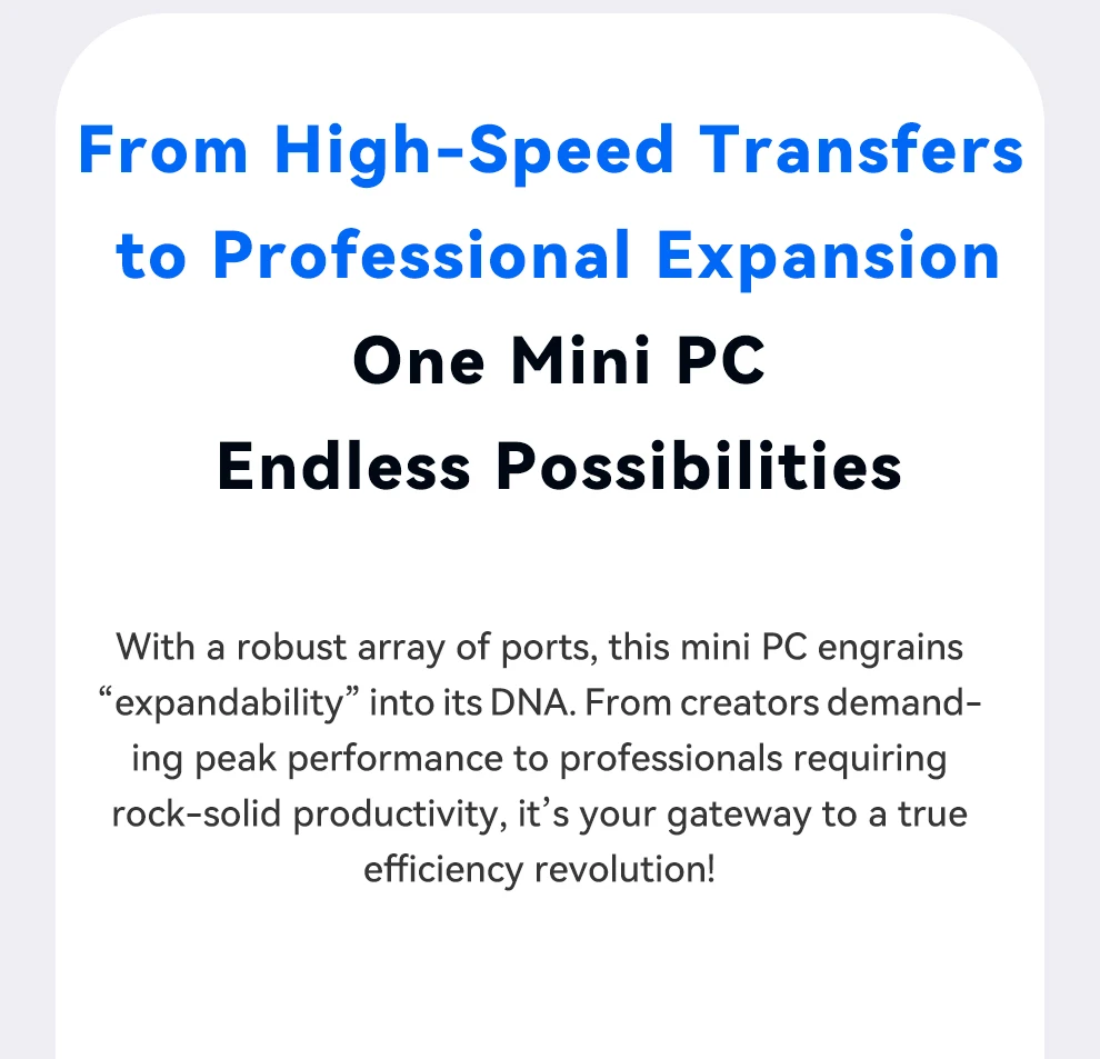 AOOSTAR MACO Mini PC AMD Ryzen 7 H255 Mini PC Windows 11 WiFi 6 USB4 Gaming PC DDR5 5600MHz Support 4 Display 4K/8K Computer