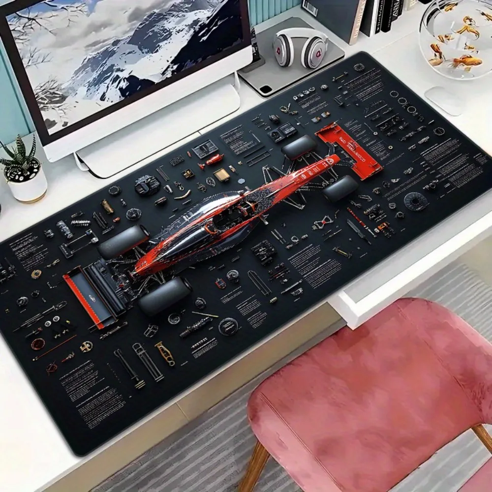 

Anime Theme Extra Large Gaming Mouse Pad Stitched Edge Non-Slip High-Density Rubber Desk Mat for Home Office Gift