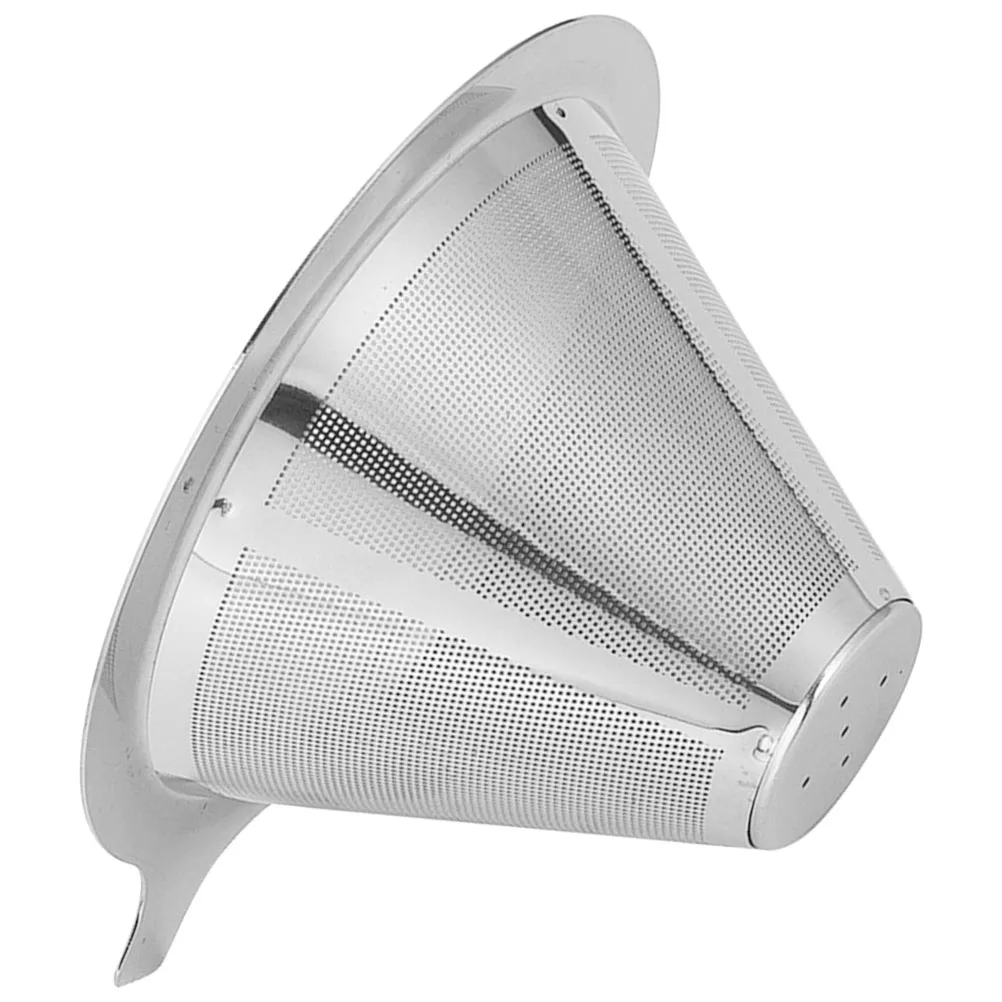 

Stainless Filter Mesh Reusable Easy Clean Cone Filters for Coffee Machine Strainer Portable Hand Dripper Household