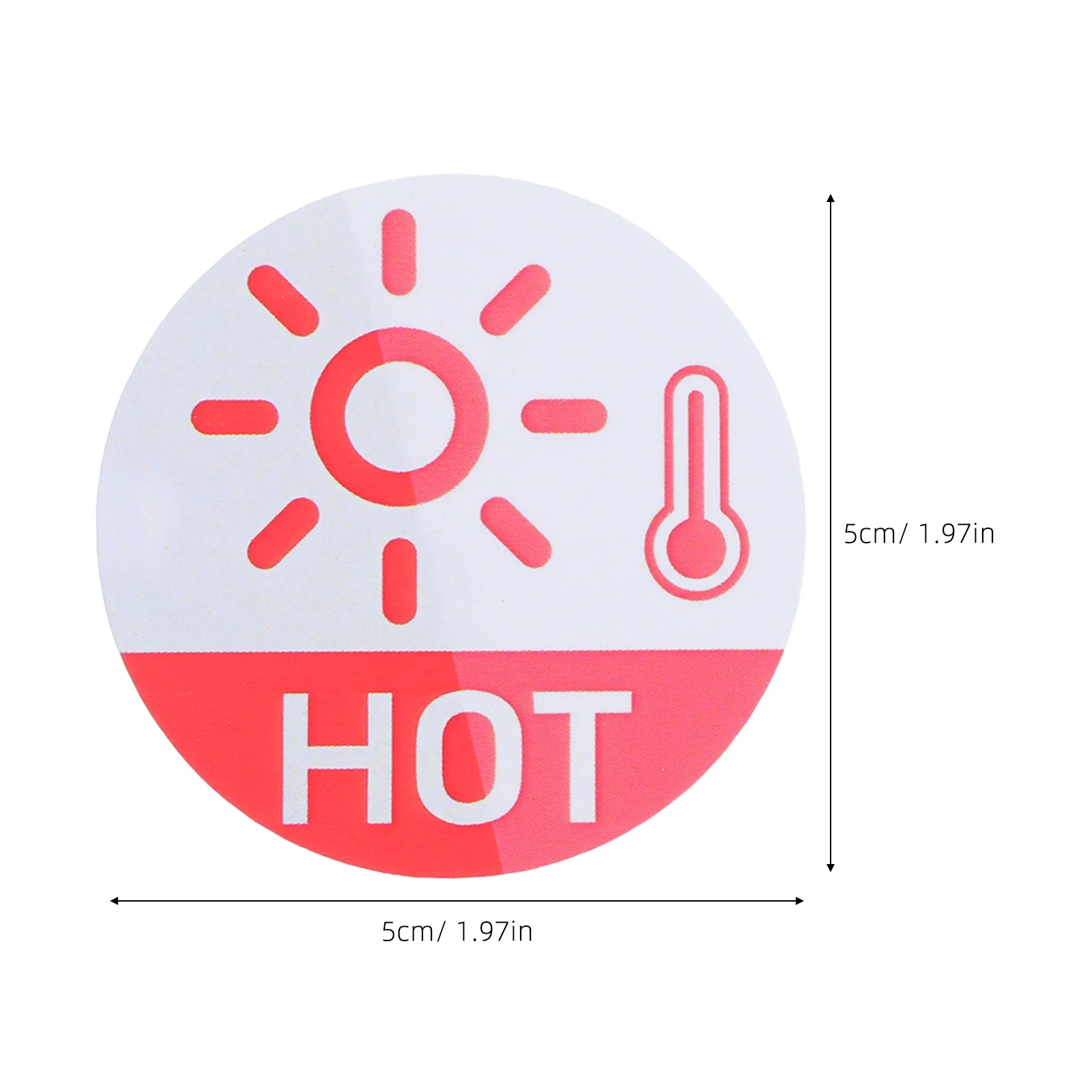 Hot Cold Faucet Labels 5Cm Self-Adhesive Waterproof Temperature Stickers For Bathroom Kitchen Sink Water Room Signs