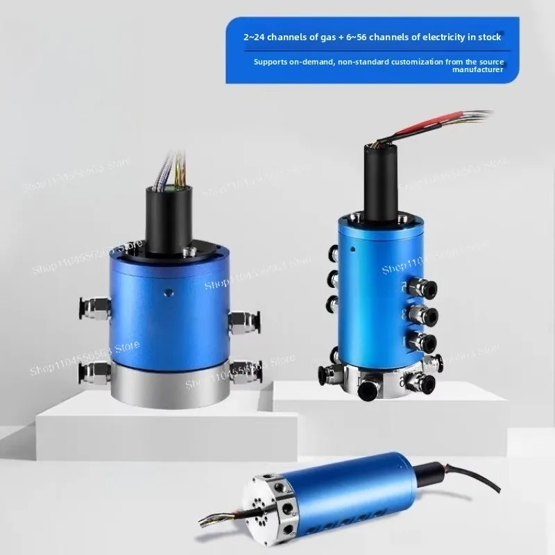 

Pneumatic-Electric Combined Slip Ring, 360° High-Speed Rotating Conductive, Integrated Oil-Gas-Liquid Multi-Port Pneumatic Joint