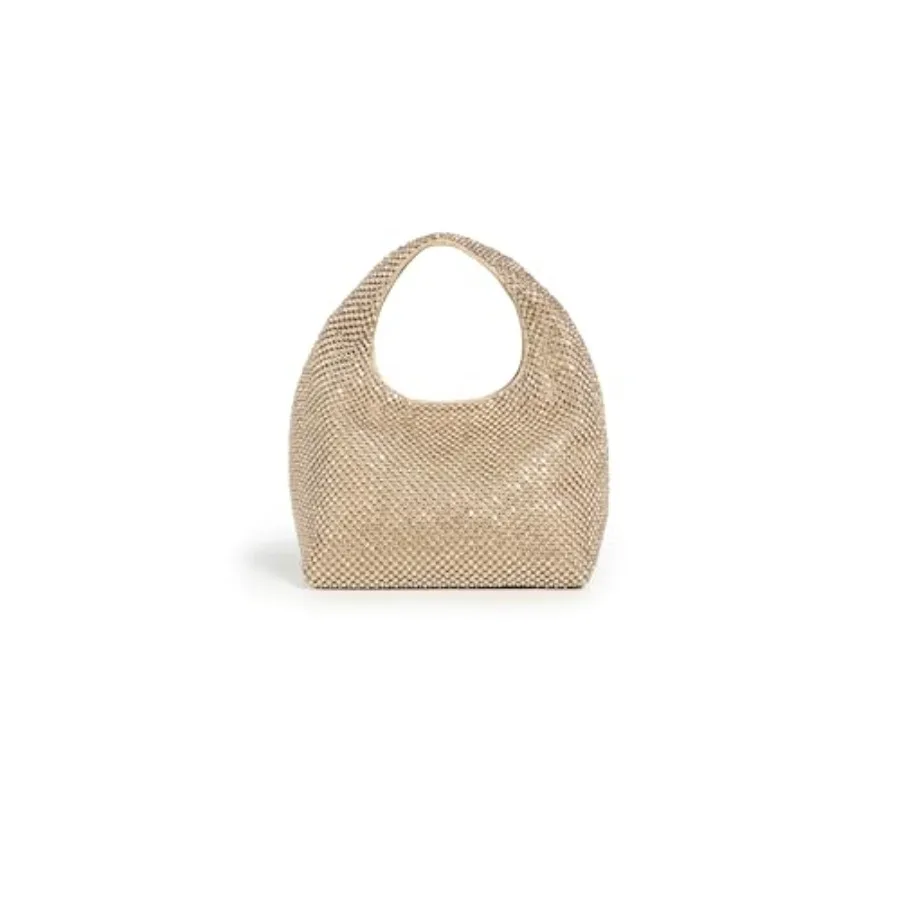 Women's Kenzie Mini Bucket Clutch for casual outings, crafted from vegan leather in classic black, featuring compact design and