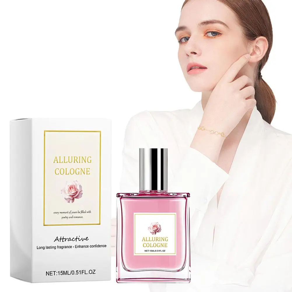 15ml de longa duração rosa perfume fragrância floral planta perfumada névoa corporal mostrar confiança aumentar namoro diário perfume corporal