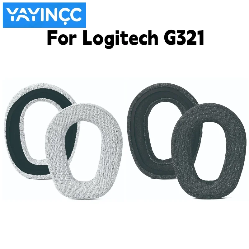 Ersatz-Ohrpolster aus hautfreundlichem Baumwollstoff für Logitech G321 Headset. Angenehm zu tragen, verursacht keine Hautirritationen. – Detail 1