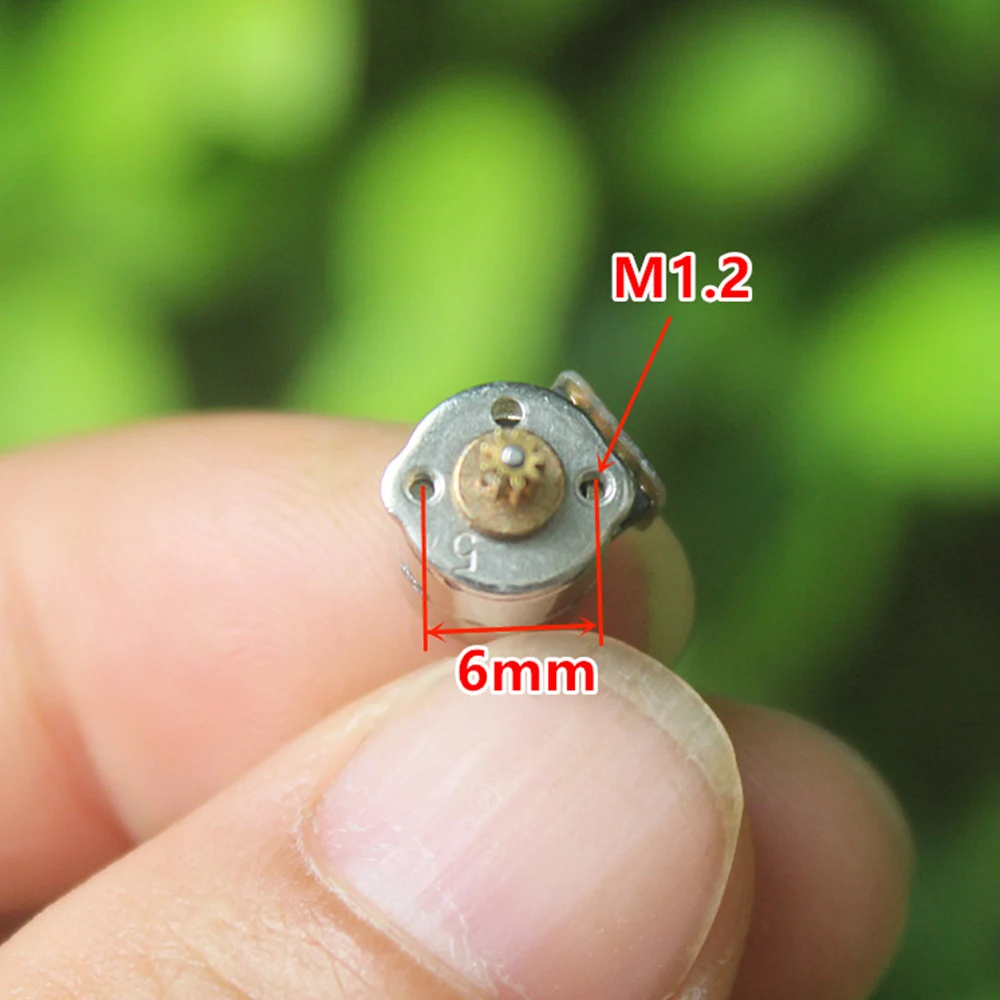 10PCS Precision 8MM Micro Mini Stepper Motor 2-phase 4-wire W/Metal Gear 9T 0.2M for  Digital Electrical Appliances Appliances