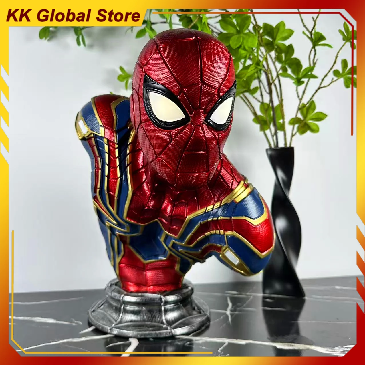 Figura de película The Avengers de 36cm, modelo de resina periférica de Spider-Man, adornos de decoración de escritorio, juguete de regalo de Navidad para niños