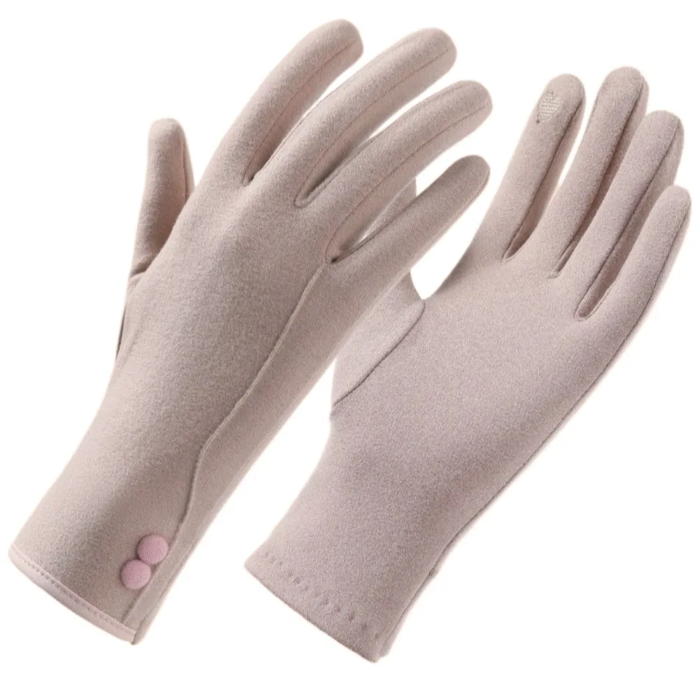 Neue Dralon Winterhandschuhe, warme, berührbare Bildschirm-Fahrhandschuhe, Vollfinger, winddicht, Vollfinger-Handschuhe für Mädchen