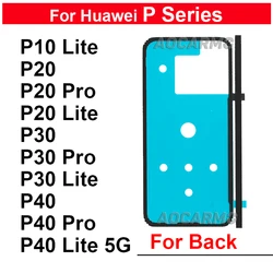 For Huawei P10 P20 P30 Lite 5G P40 Pro+ P50 Pro Rear Door Sticker Back Cover Adhesive Tape Glue P30Pro P40Pro Replacement