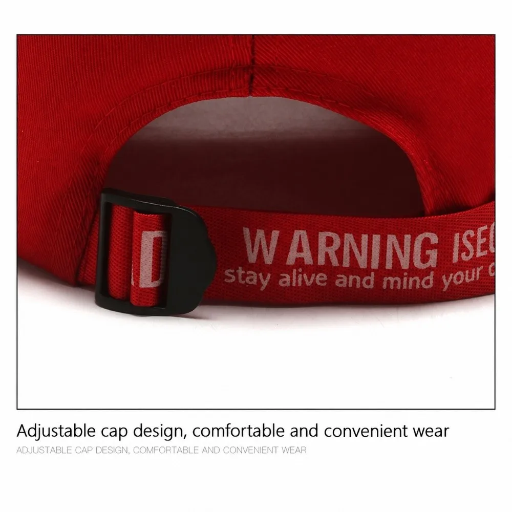 Versatile Adjustable Baseball Cap Cotton Long Strip Punk Caps Casual Wear Classic Hip Hop Hats For Men Women