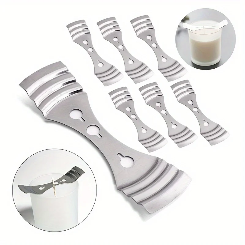 3pcs Tightly Woven Wicks, Three-hole Candle Wick Holder, Cotton Wick Positioning, Wax Wick Middle Fixing Bracket