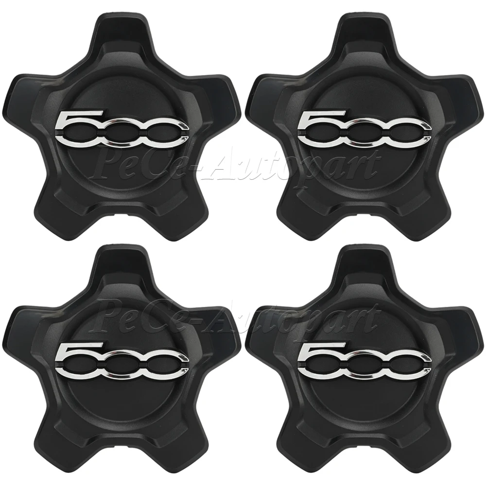 Lot De 500 Cache-Moyeux Blanc Pour Fiat 500X - Nabenabdeckung 735626312 / 735626311, Accessoire Roue Upgrade 2014-2024