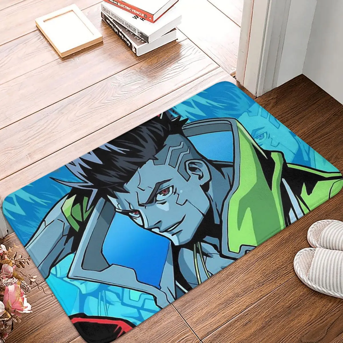 

David Martinez Cool Anti-Slip Doormat Bath MatJapanese anime Edgerunners Floor Carpet Entrance Door Rug Indoor Decor