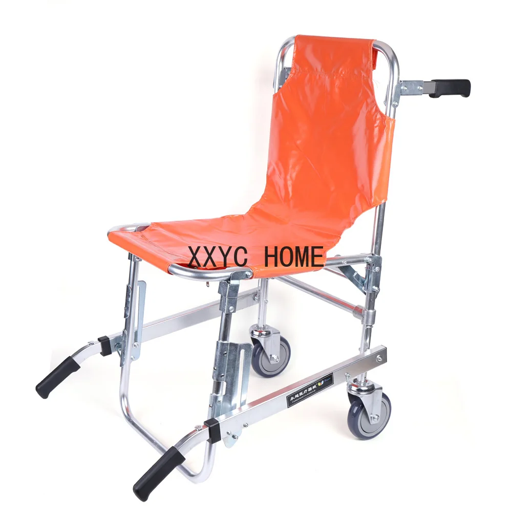 350lbs EMS Stair Climbing Chair Foldable Stair Lift Wheelchair Ambulance Firefighter Evacuation Use for Elderly Disabled