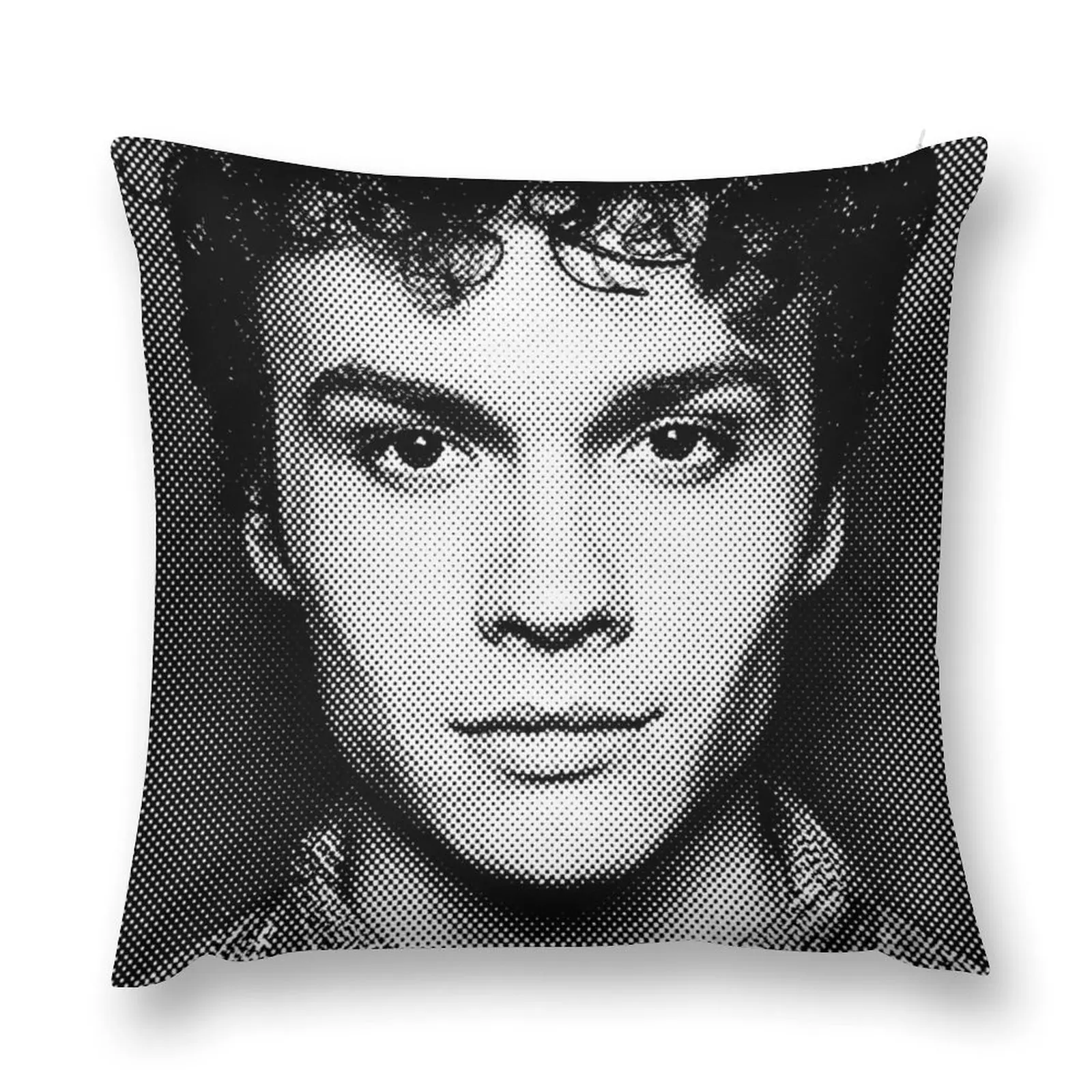 Benjamin Wadsworth Black & White Painting Throw Pillow bed pillows Ornamental Pillow pillow
