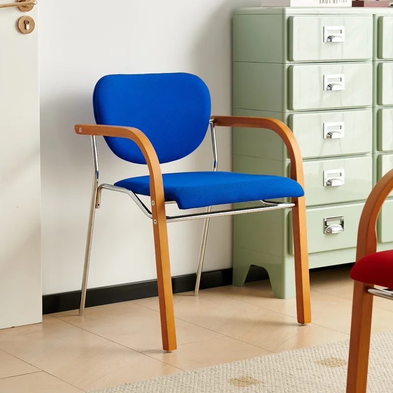 Soft bag dining chair Nordic retro home back chair Small apartment leisure armchair B & B chair