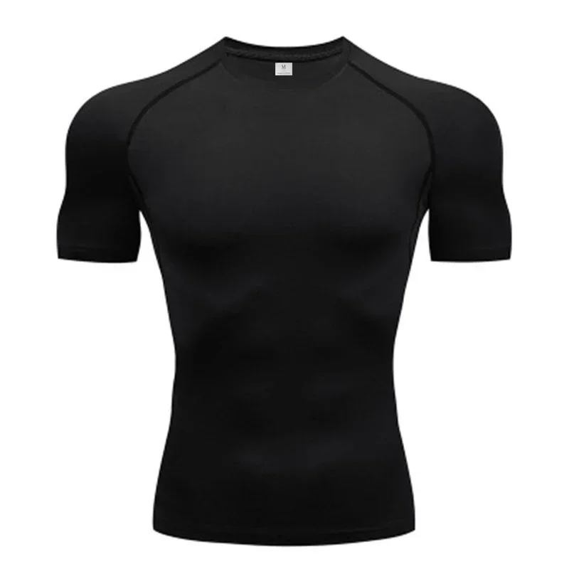 3 Pack Men's Cool Dry Short Sleeve Compression Shirts Sports Baselayer T-Shirts Tops Athletic Workout T Shirt Gym Clothing