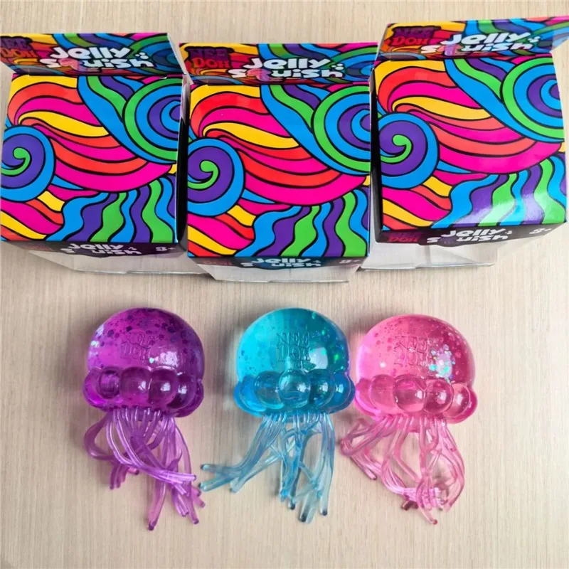Needoh Cube Drip Fidget Sensory Toy Maltose TPR Mello Mallo Snow Ball Press Doh Change Color Relief Anxiety Focus Calm Down Gift