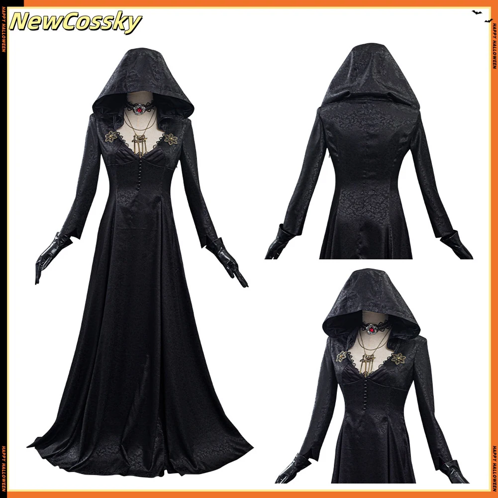 

Moth Lady Dress Resident Village Cosplay Evil Bela Fantasy Costume Disguise For Girls Women Adult Halloween Carnival Suit