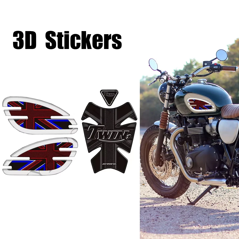 

Speed Twin 900 For Triumph Speedmaster T100 T120 Street Cup Bobber MTE080 Bonneville Scrambler 1200 Thruxton R RS Tank Pad Grips