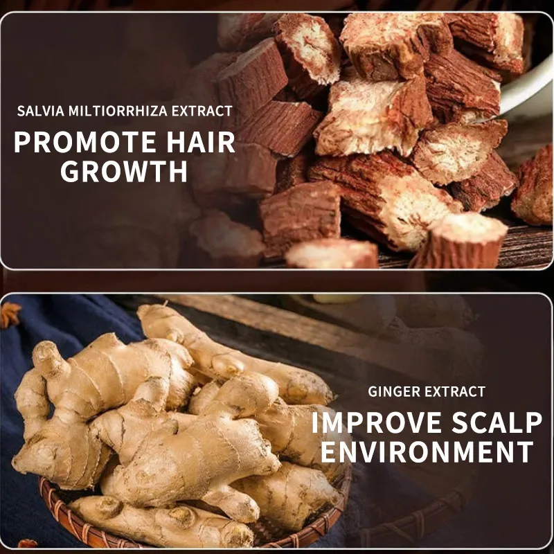 Ingwer-Ginseng-Haar-Kopfhautpflege-Shampoo-Riegel: Silikonfreies Aminosäure-Kräuter-Mild-Reinigungsöl-Kontrolle, nährendes festes Shampoo