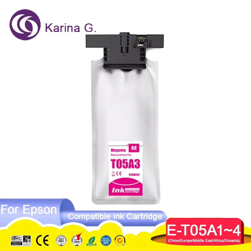 Imagem -04 - Cartucho de Bolsa de Tinta Compatível para Epson Workforce Pro T05a1 T05a2 T05a3 T05a4 T05a4 Wf-c878r Wf-c878r Wf-c879rtc Series